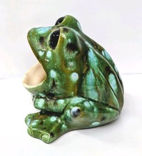 Vintage Ceramic Handcrafted Handmade Frog Sponge Holder Kitchen Sink 1970s Retro picture