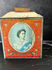 Vintage 1953 Queen Elizabeth II Coronation Tin – Royal Memorabilia Caddy picture