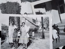 1959 vintage AFRICAN AMERICAN 4pc PHOTOS CHILDREN life-size DOLLS picture