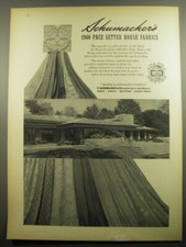 1960 Schumacher's Pace Setter House Fabrics Advertisement picture