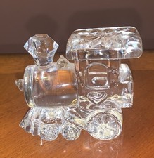 Jonal 24% Lead Crystal -Train Railroad Paperweight- Made in Germany 2.5” H  3” L picture