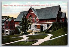 Episcopal Church Hearst Free Kindergarten Lead South Dakota SD c1908 Postcard picture