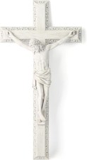 BC Catholic Crucifix Wall Cross, Jesus Christ Wall Decor for Elegant Modern Home picture