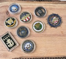 Set of 9 Navy Challenge Coin set 1 Low Price picture