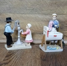 Vtg Banberry Amish Country Collection Figurine Lot Chore Time 611 Washday 614 picture