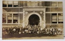 RPPC All Boys Class School Building H.D. 1909 J.W. Wilson Co. Canada Postcard C7 picture