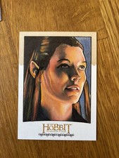 2014 Cryptozoic Hobbit Sketch Desolation of Smaug Tauriel by Mike James picture