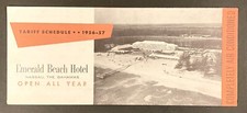 1956 - 1957 Emerald Beach Hotel Nassau The Bahamas Tariff Schedule Brochure picture