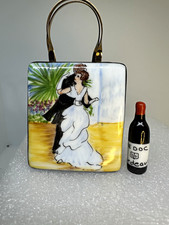 Limoges France Pierre Arquie Renoir Bag Trinket Box Peint Main Handmade picture