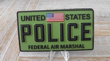 US Federal Air Marshal Service FAM FAMS Police Hook & Loop Rubber Patch picture