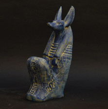 Authentic Pharaonic Statue Rare Egyptian Artifacts Of Egyptian God Anubis BC picture