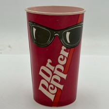 Vintage 1970's Dr. Pepper Waxed Paper Cups Advertising Movie Convenience Store picture