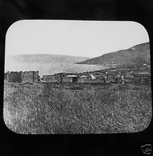 NEWTON Glass Magic Lantern Slide TIBERIAS GENERAL VIEW c1890 ISRAEL picture