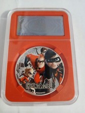The Incredibles silver plated medallion in  protective slab picture
