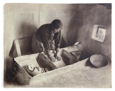 Kolb Brothers Hopi Woman Grinding Corn Circa 1911 Original Collotype Signed picture