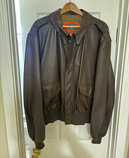 Cooper Type A-2 Leather Flight Jacket U.S. Air Force Contract 50R Brown picture