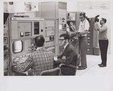 Apollo 9 Mission Control TV Processing KSC 1969 - Original NASA Photo picture