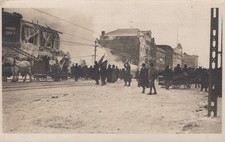 Pittsfield MA Fire 1912 RPPC Real Photo Postcard Disaster Ruins Winter Scene picture