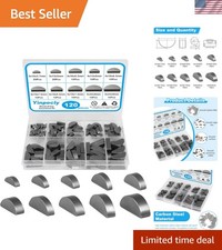120pcs Woodruff Key Assortment Kit Half Moon Keyway Shaft Flywheel Keys picture