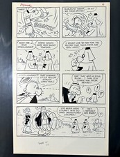 Bud Sagendorf Original Popeye The Sailor #85 Comic Book Interior Page 6 Art 1967 picture