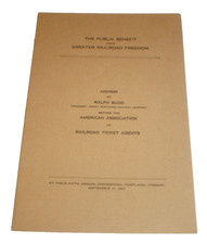 1923 The Public Benefit From Greater Railroad Freedom Great Northern Railway Co. picture