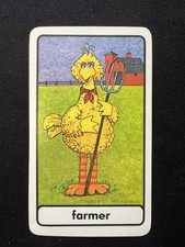 1978 WESTERN SESAME STREET BIG BIRD FARMER (JUMBO) *1ST YEAR CARD* MUPPETS EX picture
