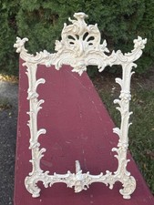 Vintage JM-38 Iron Art Cast Iron Rococo Ornate Easel Picture Frame 14.5” picture
