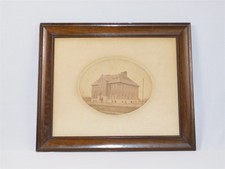 Antique 1903 Averyville Kingman School Peoria IL Photograph Framed 20.5