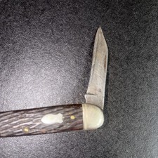 Vintage schrade walden 804 split-back whittler R284 picture