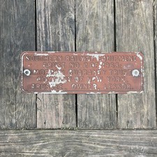 Vintage 1968 SOUTHERN RAILWAY Trust Plate Sign Morgan Guaranty Trust Co New York picture