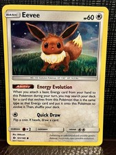 Eevee 101/149 SM Sequin Holo Pokemon TCG MP EN picture