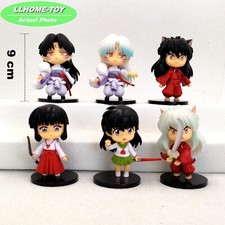 Anime Inuyasha Sesshoumaru Higurashi Kagome Kikyou 6pcs cute Figure Toy Gift picture
