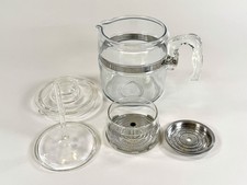 Vintage Pyrex Flameware 6 Cup Glass Coffee Percolator 7756  Complete PLEASE READ picture