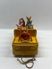 vintage disney winnie the pooh and friends pull toy - 1973 picture
