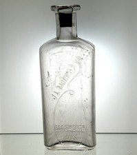 J.L. Moody & Co Ellsworth, Wisconsin Antique druggist style or pharmacy bottle picture