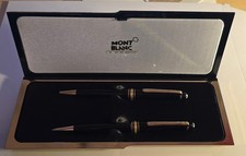 vtg 1991 Montblanc Meisterstuck Classique Ballpoint Pen & .5mm Pencil Set Boxed picture