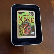 Vintage 1999 Kane WWF Wrestling Chrome Zippo Lighter New picture