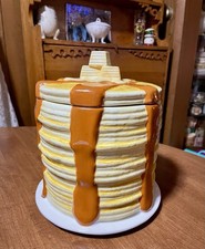 Vintage Quaker Oats Cookie Jar 153/600 Pancake Stack Very Rare W/Box NEW picture