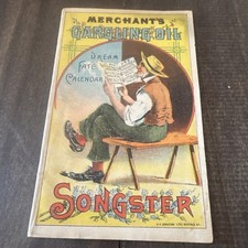 Antique 1890s Advert.Merchant's Gargling Oil Songster-Henderson, Pittsburgh,Pa. picture