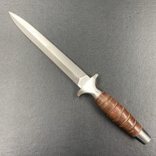 Vintage Valor Miami USA 373 Long Commando Dagger Seki Japan Fixed Knife 7