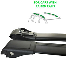 For Dacia Duster I 2009-2013 Alu Roof Rack Cross Bars Luggage Carrier BLACK x2Pc picture