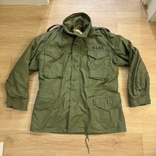 Vintage Alpha Industries M-65 Field Coat Jacket w/ Hood Mens Medium Vintage  picture