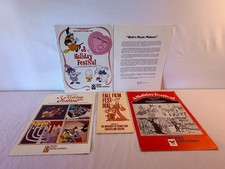 Vintage Disney Educational Media Holiday Festival University Disneyland Lot 5pc picture