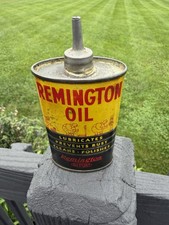 Vintage Remington Dupont Rem Oil Gun Can / Handy Oiler w/ Lead Top 1920's-50's picture