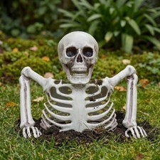 Halloween Realistic Skeleton Decoration Movable Joints Outdoor Yard Party picture