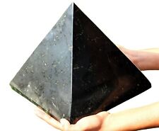 Black Tourmaline Pyramid Crystal Reiki Healing Display Specimen Stone Huge 32lb picture