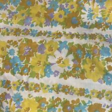2 Sears Roebuck Floral Yellow Perma Prest Pillow Cases 42” X 36” Vintage picture