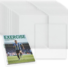 100 PCS Magazine Protectors Clear Plastic Sleeves, Resealable Magazine Bags Comi picture