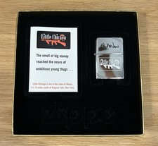 Vintage Zippo Lighter Little Chicago Bradford PA Gangster Thugs With Box Rare picture
