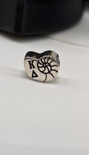 Official Kappa Delta Nautilus Shell Charm 925 Sterling Silver Sorority Pendant picture